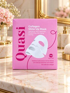 Quasi glow up mask new in box. set of 4 in box.